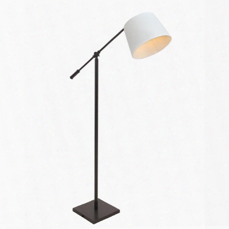 Ls-l-ppr An+cr Piper Industrial Floor Lamp In Antique And Cream