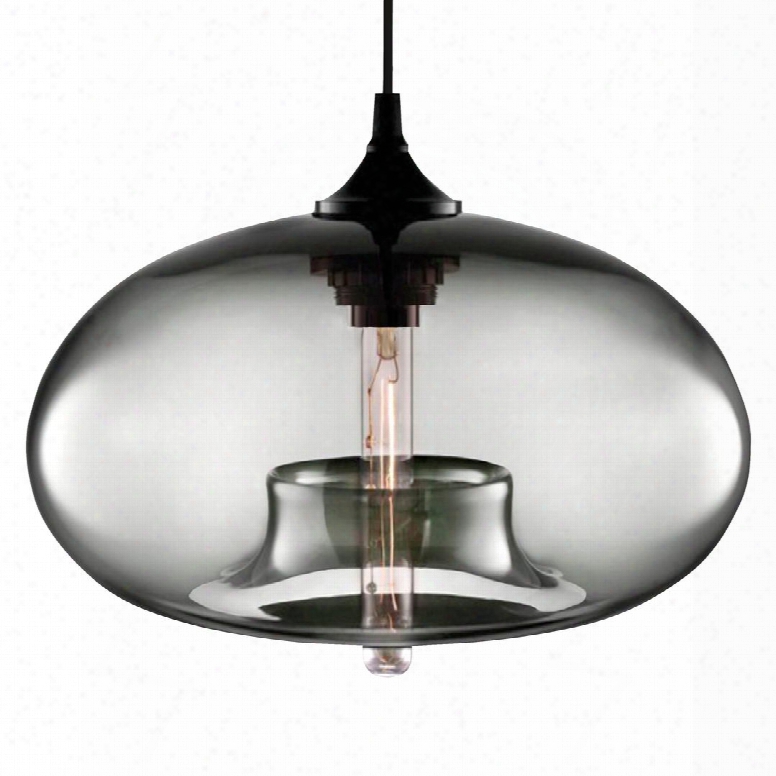 Ls-otrrnd12 Smk Torus Round Pendant In