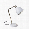 3463-02 Chelsea Desk Lamp Painted Brass/White
