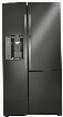 LSXS26366D 36" Side-by-Side Refrigerator with 26 Cu. Ft. Capacity Water/Ice Dispenser Door-in-Door Smart Cooling Premium LED Lighting Door Alarm in Black