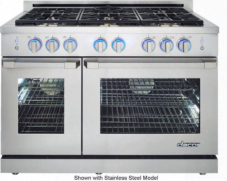 Rnrp48gcngh 48" Renaissance Series Freestanding Gas Arnge With 6 Sealed Burners 8.0 Cu. Ft. Total Oven Capacity 96000 Total Btu Convection Oven &