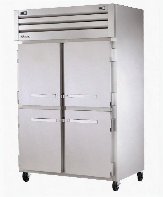 Sta2dt-4hs Spec Series Two-section Reach-in Refrigerator And Freezer With Dual Temperature Led Lighting And Solid Half