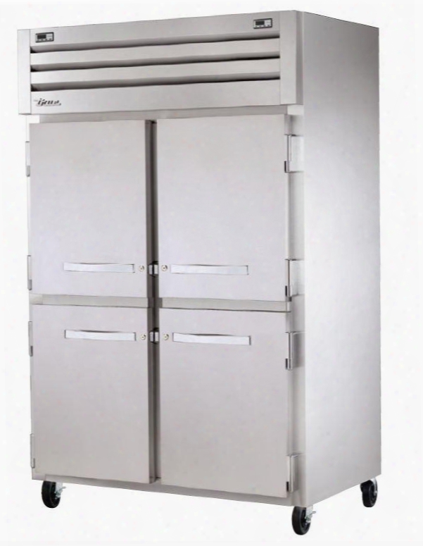 Stg2dt-4hs Spec Series Two-section Reach-in Refrigerator And Freezer With 50 Cu. Ft. Capacity Dual Temperature Led Lighting And Solid Half