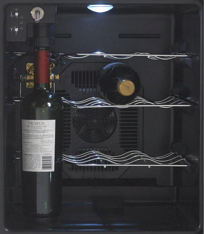 Wcp13-is 18" Wine Chiller Preserver/ Dispenser With 13 Bottle Wine Preservation Argon Gas Wine Preservation Thermoelectric Cooling System And Interior Led