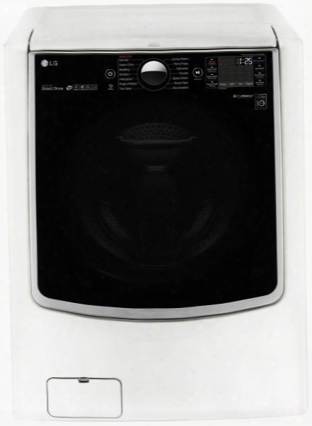 Wm5000hwa 27" Front Load Washer With 4.5 Cu. Ft. Ultra Large Capacity On-door Control Panel Elevaated Angld Door Turbowash Technology And Twin Wash