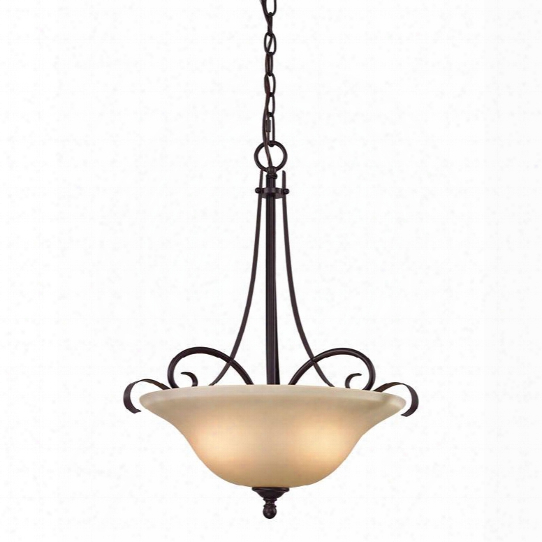 1003pl/10 Brighton 3 Light Large Pendant In Oil Rubbed