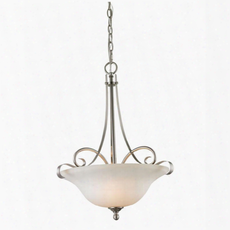 1003pl/20 Brighton 3 Light Large Pendant In Brushed