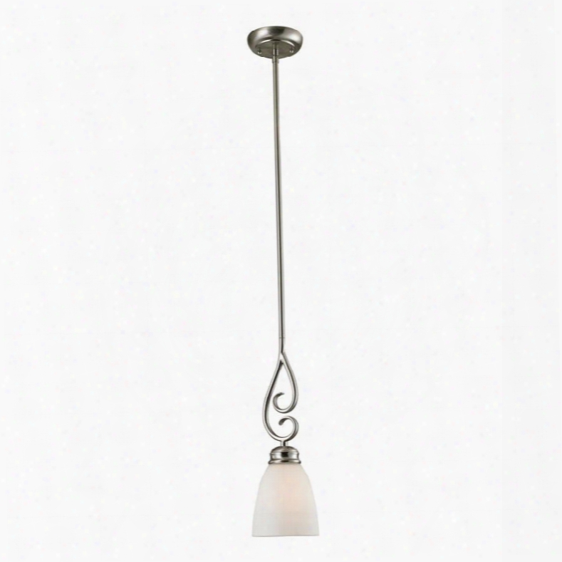 1101ps/20 Chatham 1 Light Mini Pendant In Brushed