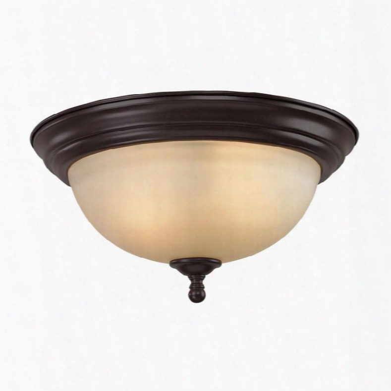 1103fm/10 Chatham 3 Light Flush Mount In Oil Rubbed