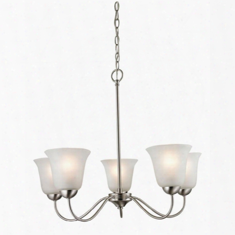 1205ch/20 Conway 5 Light Chandelier In Brushed