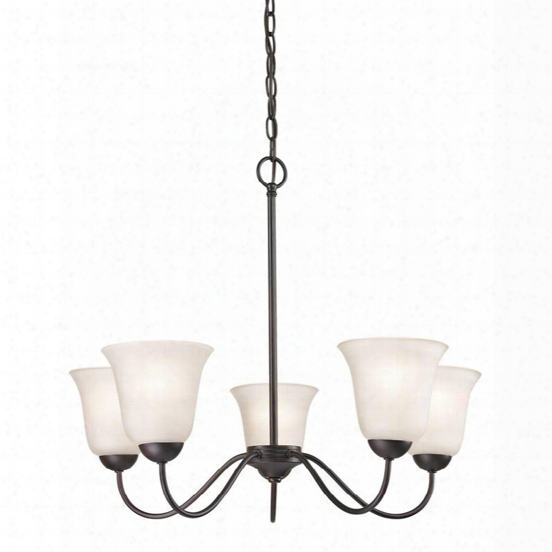 1255ch/10 Conway 5 Light Chandelier In Oi1 Rubbed