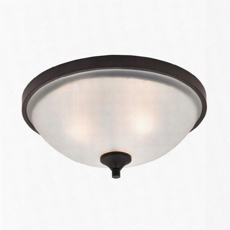 2003fm/10 Arlington 3 Light Flush Mount In Oil Rubbed