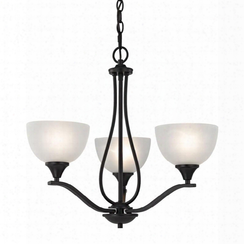 2103ch/10 Bristol Lane 3 Light Chandelier In Oil Rubbed