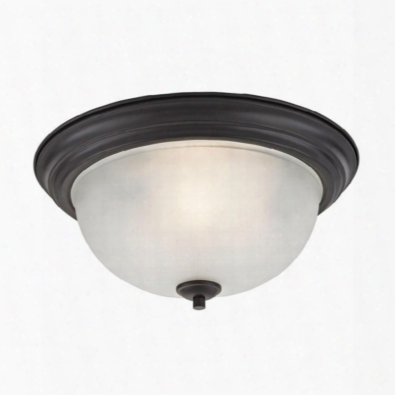 2103fm/10 Bristol Lane 3 Light Flush Mount In Oil Rubbed