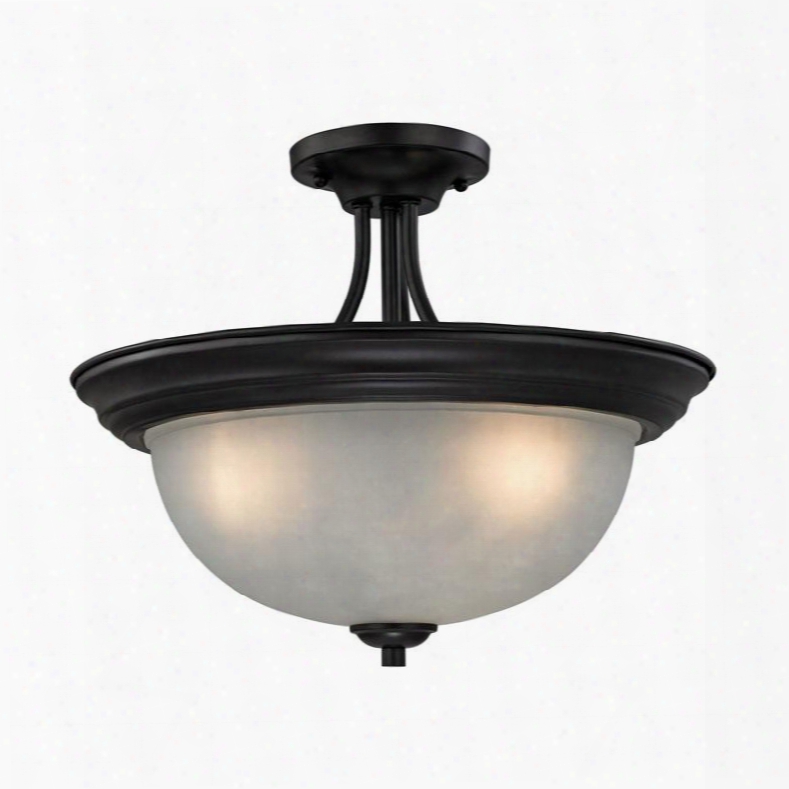 2103sf/10 Bristol Lane 3 Light Semi Flush In Oil Rubbed