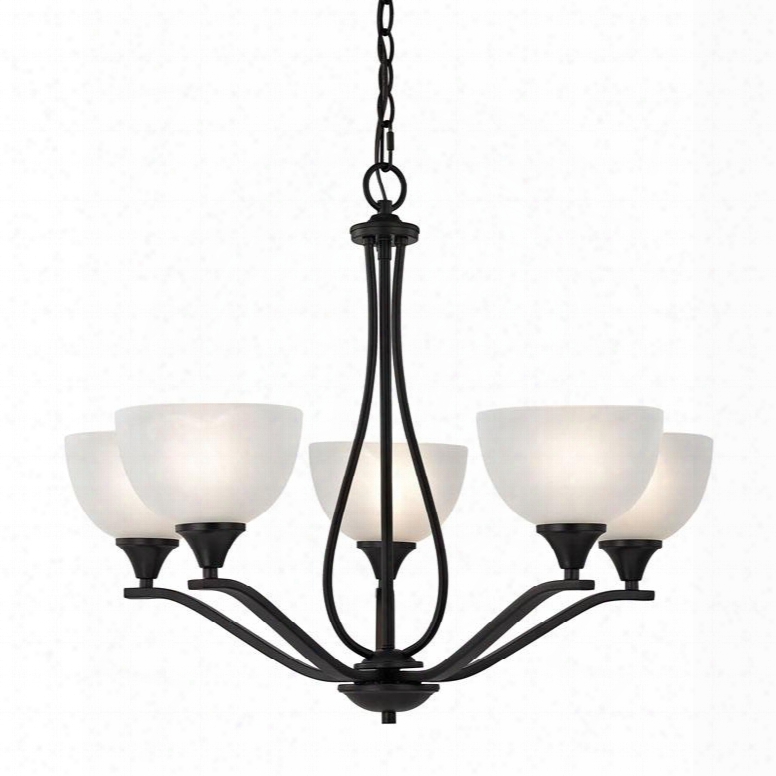 2105ch/10 Bristol Lane 5 Light Chandelier In Oil Rubbed