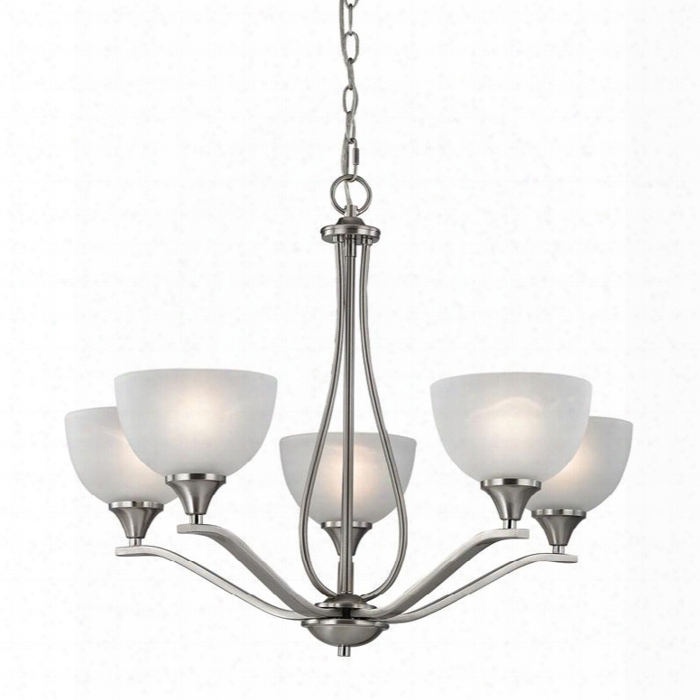 2105ch/20 Bristol Lane 5 Light Chandelier In Brushed