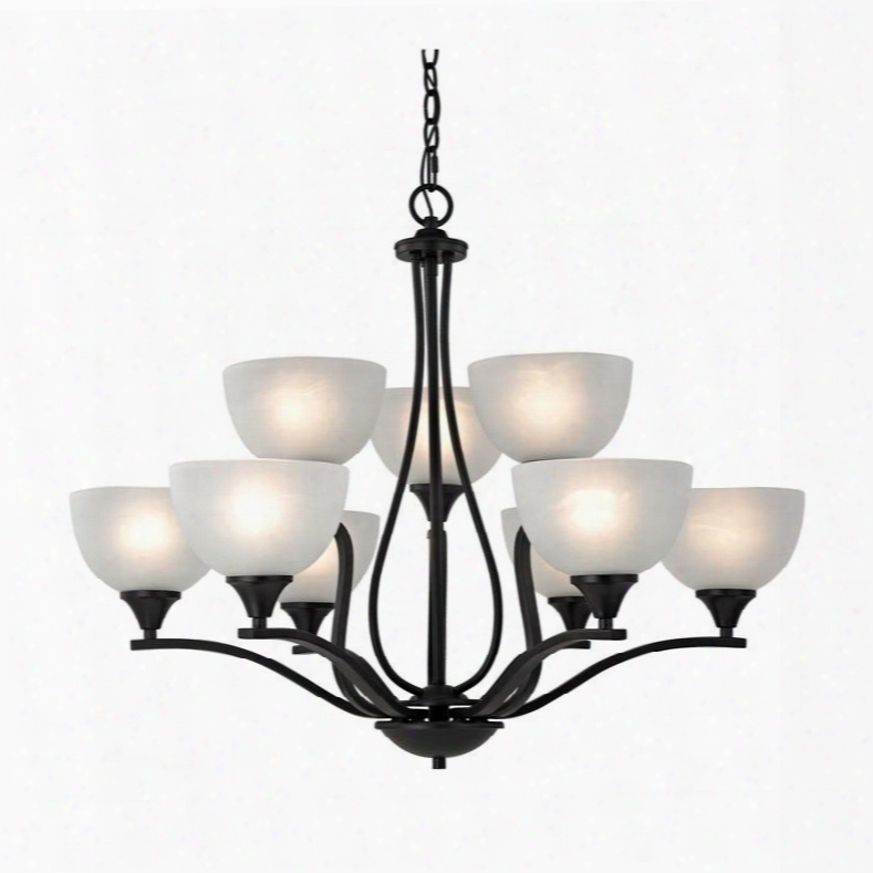 2109ch/10 Bristol Lane 9 Light Chandelier In Oil Rubbed