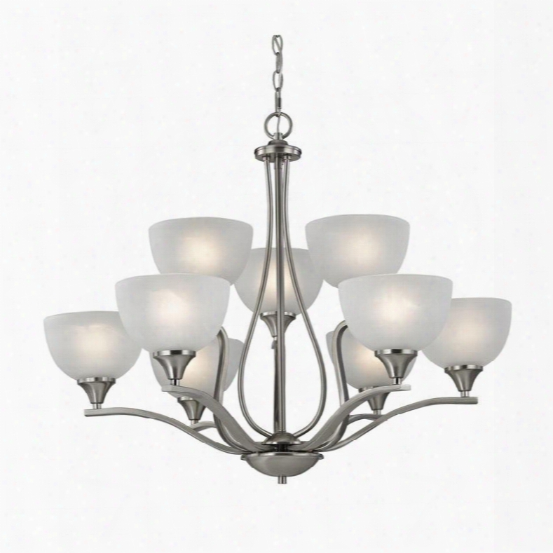 2109ch/20 Bristol Lane 9 Light Chandelier In Brushed