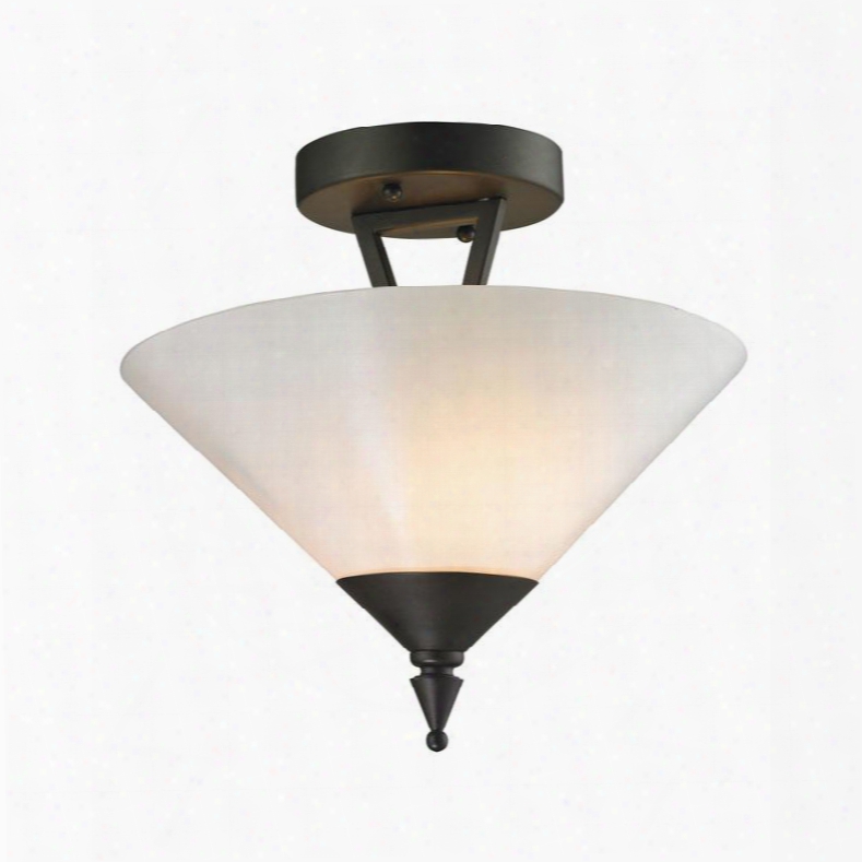 2402sf/10 Tribecca 2 Light Semi Flush In Oil Rubbed