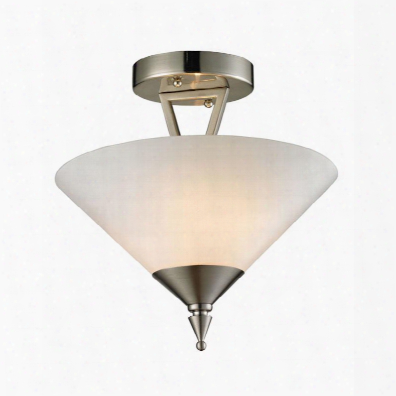 2402sf/20 Tribecca 2 Light Semi Flush In Brushed