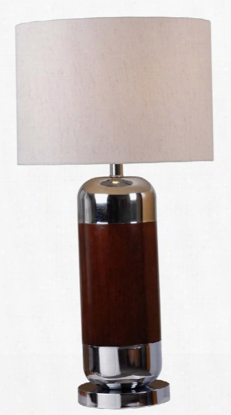 32420mah Ike Table Lamp In Mahogany