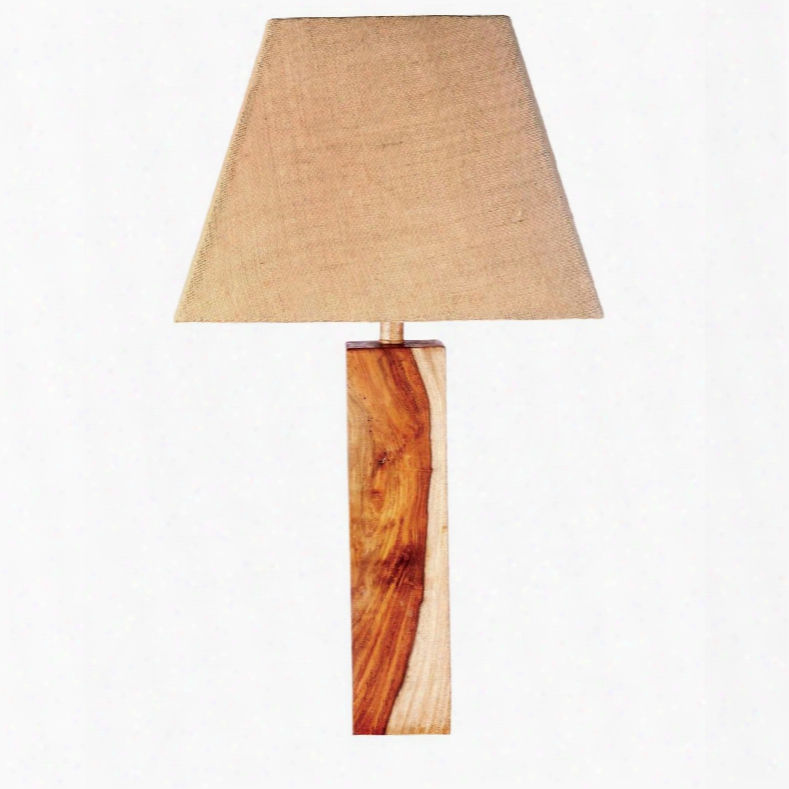 32423nwg Sheesham Table Lamp In Natural Wood Grain