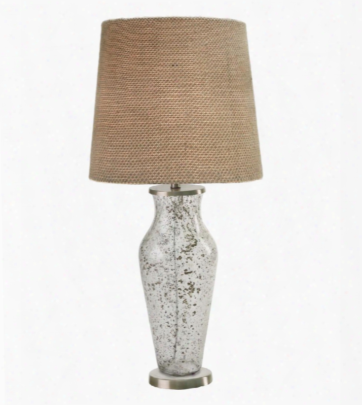 32439clrs Sahara Table Lamp In Clear Sand Glass