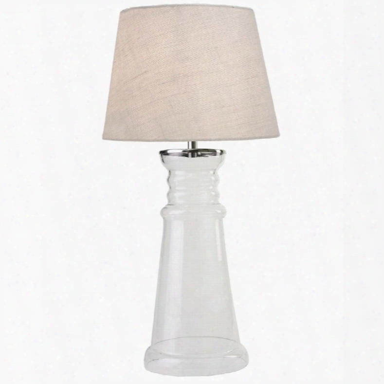 32440clr Epic Taable Lamp In Clear Glass