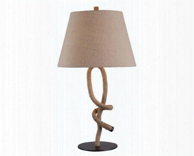 32455rope Lariat Table Lamp In Rope