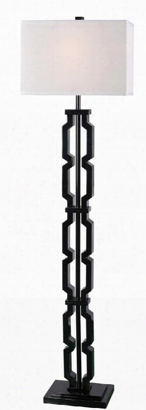 32497bl Octo Floor Lamp In Black