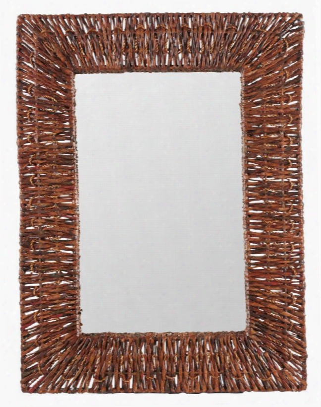 40308 Manhattan Mirror In Brown Recycled Snack Wrap