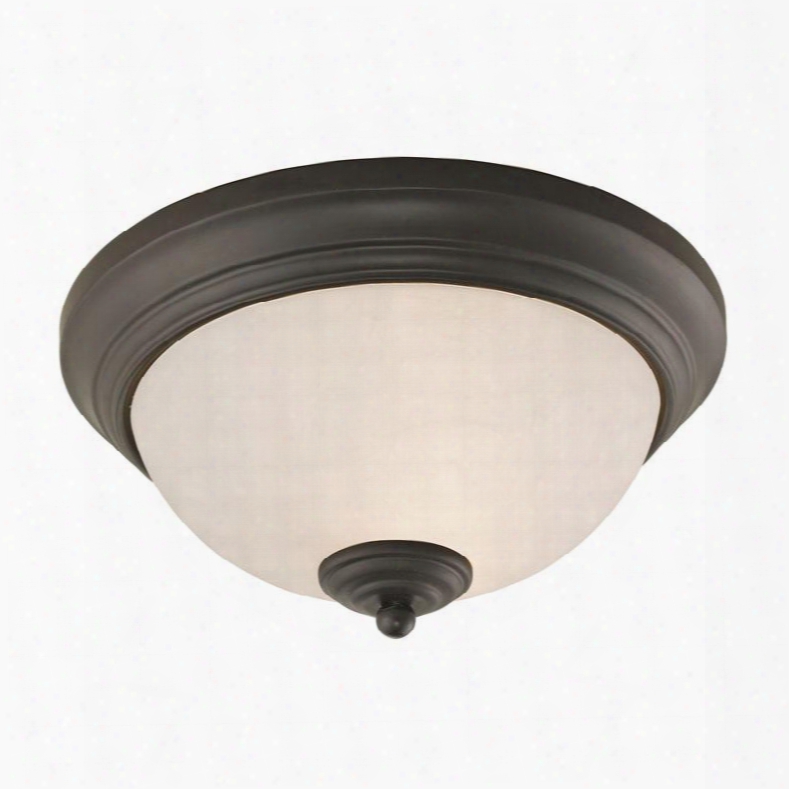 7052fm/10 Huntington 2 Light Ceiling Lamp In Oil Rubbed