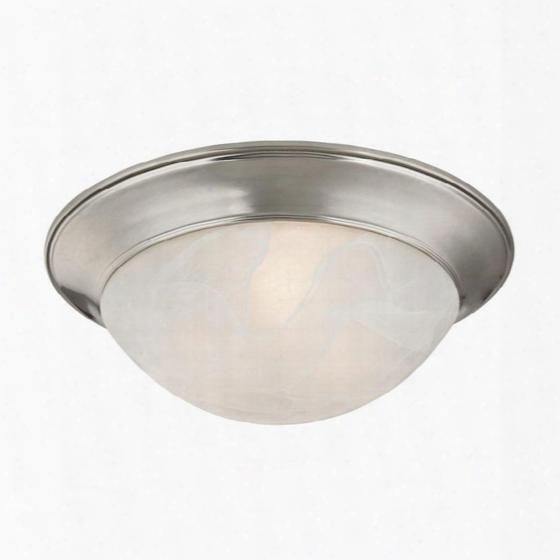 7302fm/20 2 Light Flushmount In Brushed