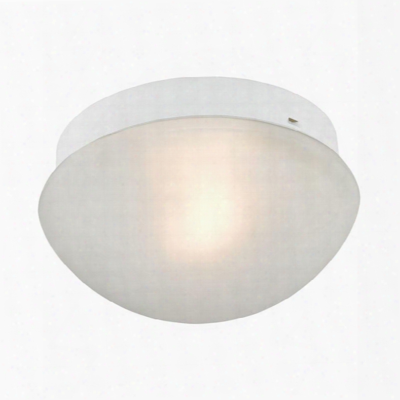 7351fm/40 1 Light Mushroom Flushmount In