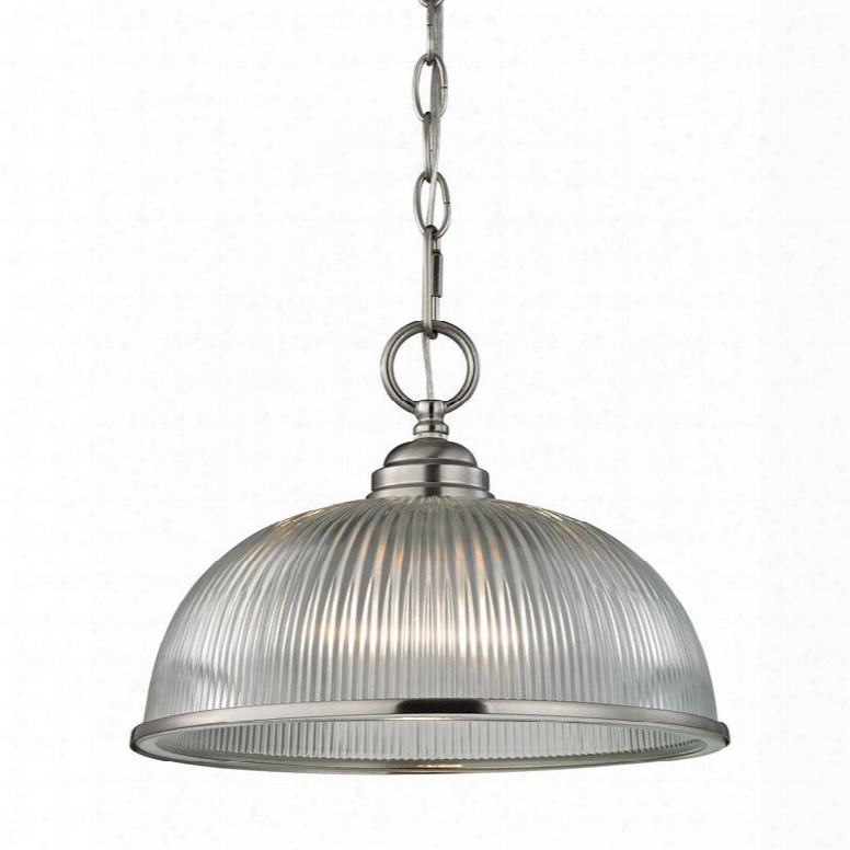 7681pl/20 Liberty Park 1 Light Pendant In Brushed