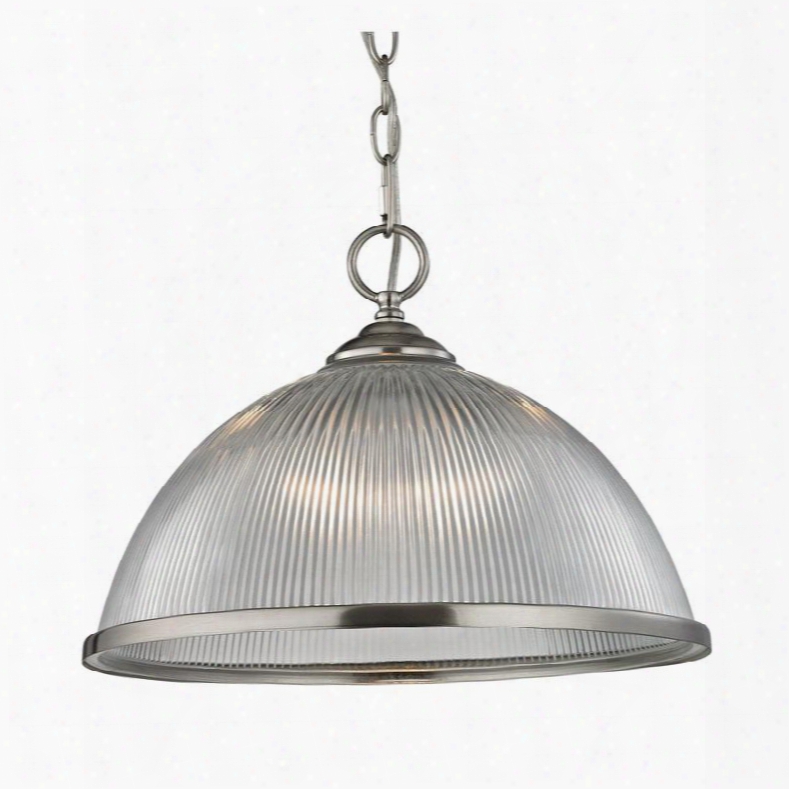 7691pl/20 Liberty Park 1 Light Pendant In Brushed