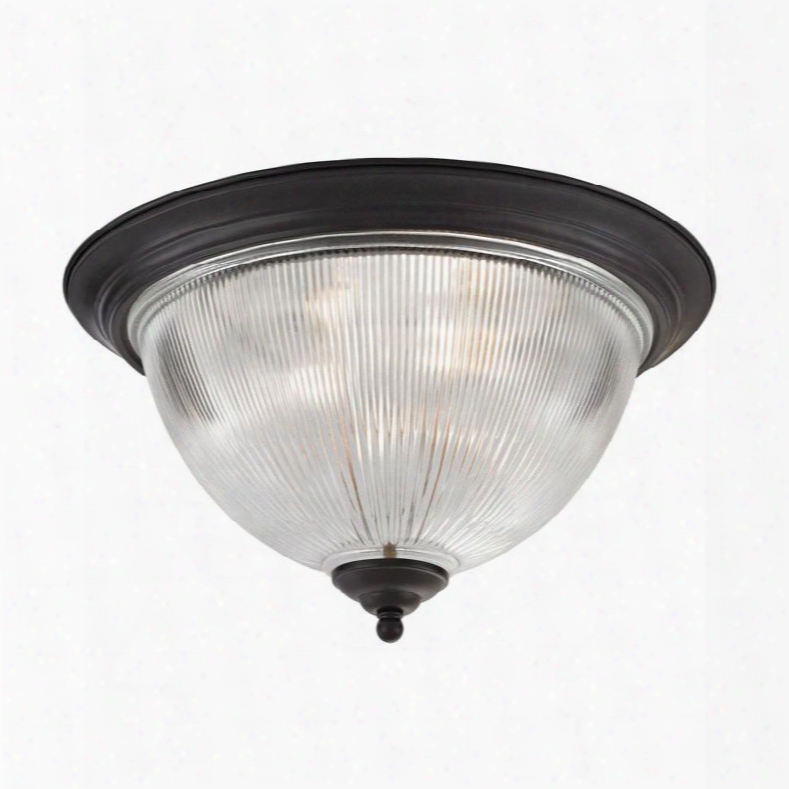 7693fm/10 Liberty Par K 3 Light Flush  Mount In Oil Rubbed