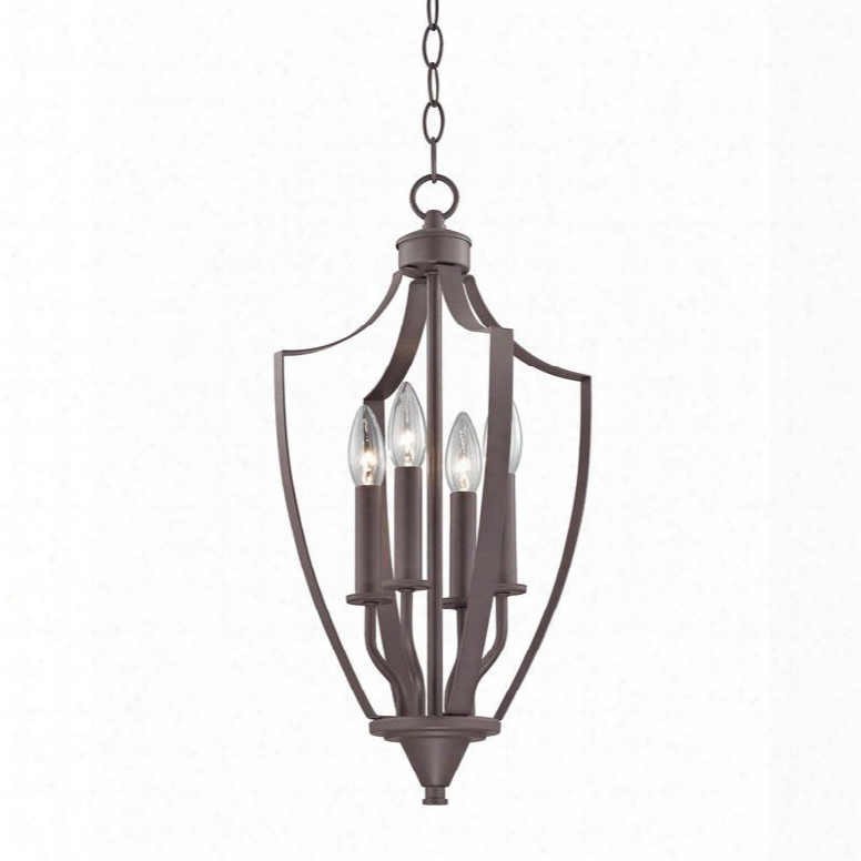 7704fy/10 Foyer Collection 4 Light Pendant In Oil Rubbed