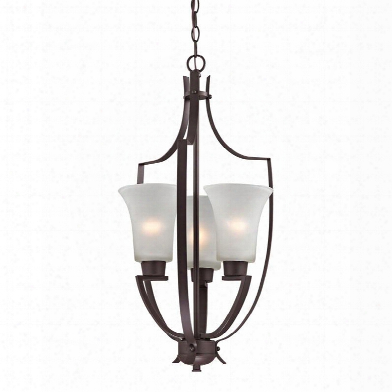 7723fy/10 Foyer Collection 3 Light Pendant In Oil Rubbed