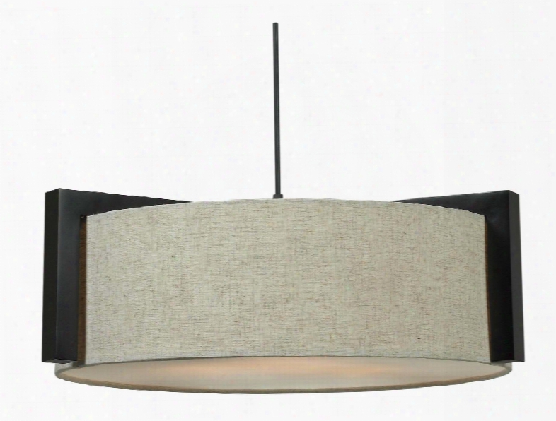 91593mbr Teton 3 Light Pendant In Madera Bronze