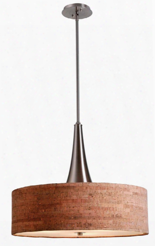 93013bs Bulletin 3 Light Pendant In Brushed Steel