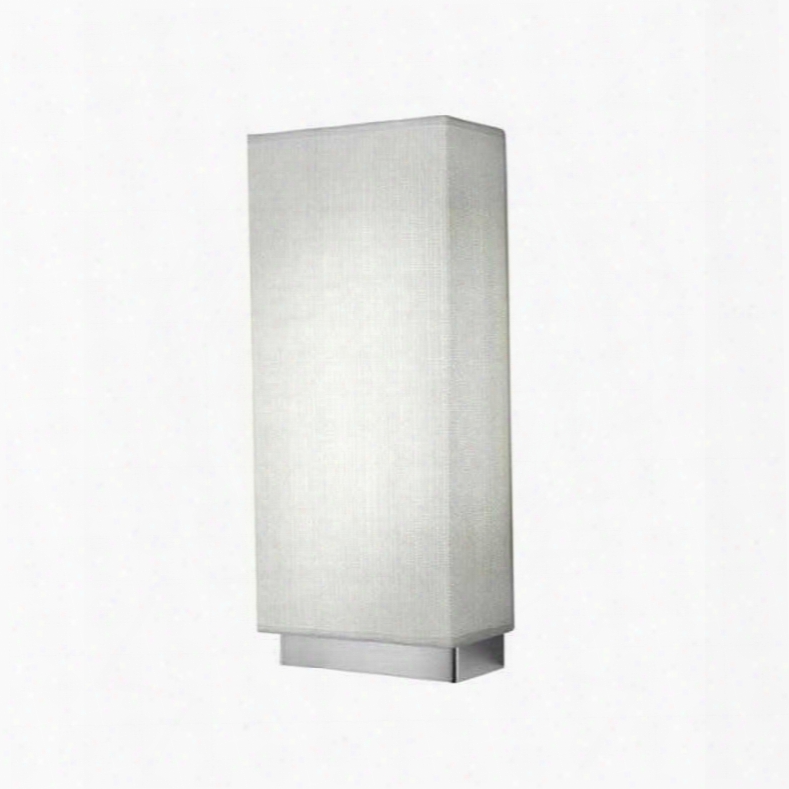 A-2811 Brushed Nickel / White Shade Fluorescent Led (miris)