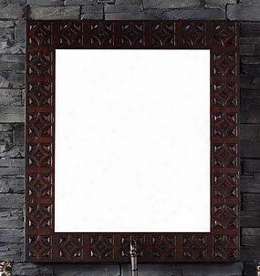 Balmoral Collection 150-m37-anw 7" X 42" Mirror With Hand Carved Details And Bbeveled Glass In Antique