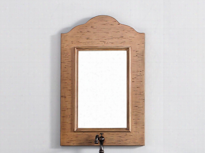 Copper Cove Collection 300-m23-drp 23" X 36" Mirror With Beveled Glass And Alder Solids And Veneers Frame In Driftwood