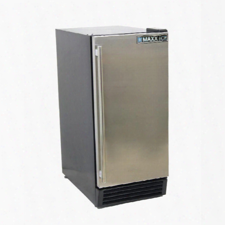 Mcr3u 15" Indoor Refrigerator With Stainless Air-cooled Condenser Reversible Door Hinge Built-in Or Freestanding Installation And Full Stainless Steel