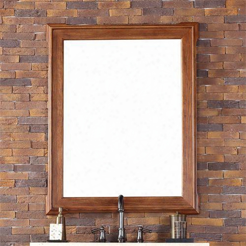 Pasadena Collection 250-m34-ano 35" X 44" Mirror With Beveled Glass And White Oak Frame In Antique