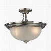 2103SF/20 Bristol Lane 3 Light Semi Flush In Brushed