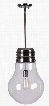 93395AB Edison 1 Light Pendant in Antique Brass