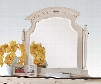 Tahira Collection 24424 46" x 40" Mirror with Beveled Edges in Ivory